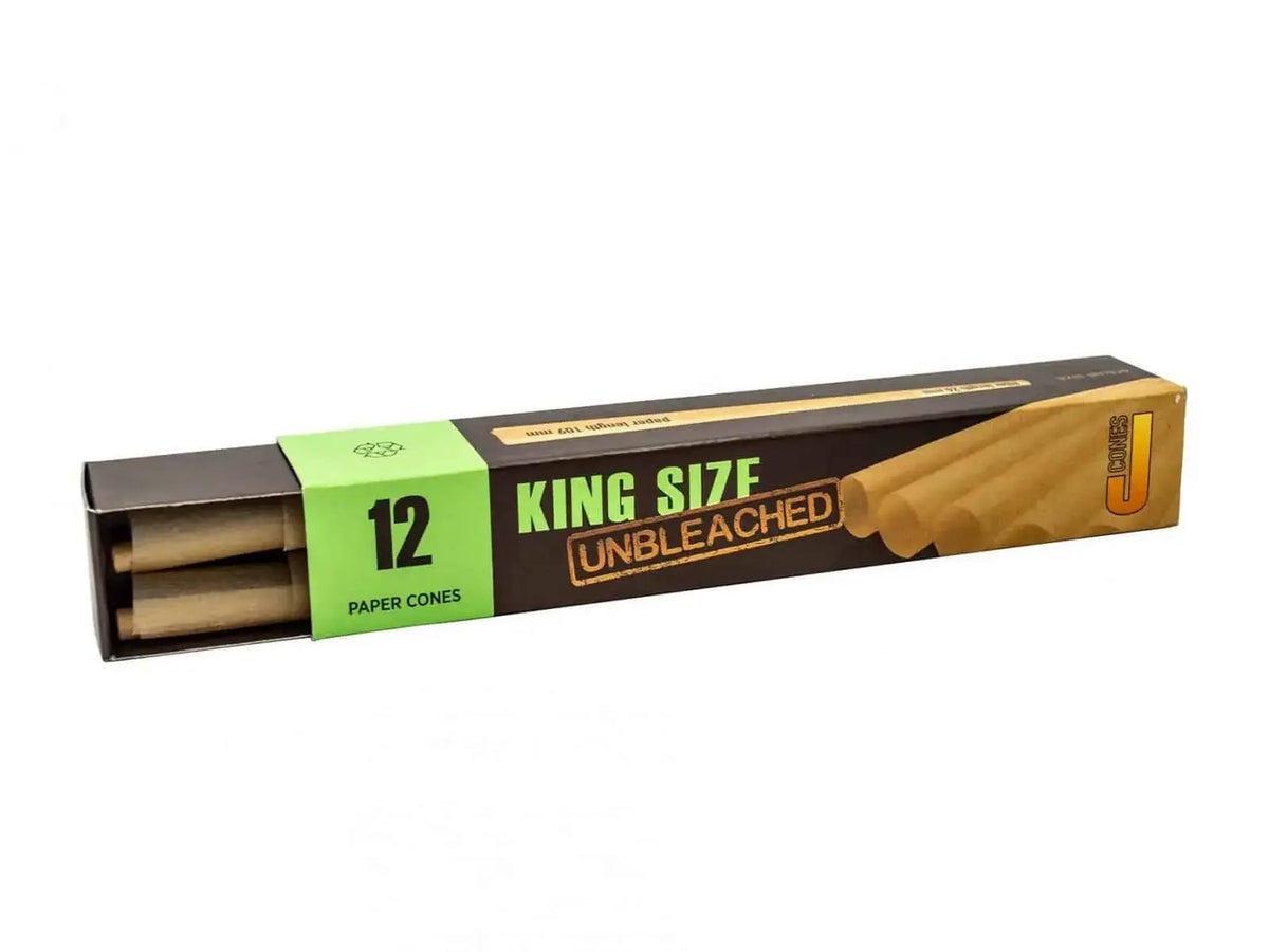 Jware Unbleached King Size Paper Cones