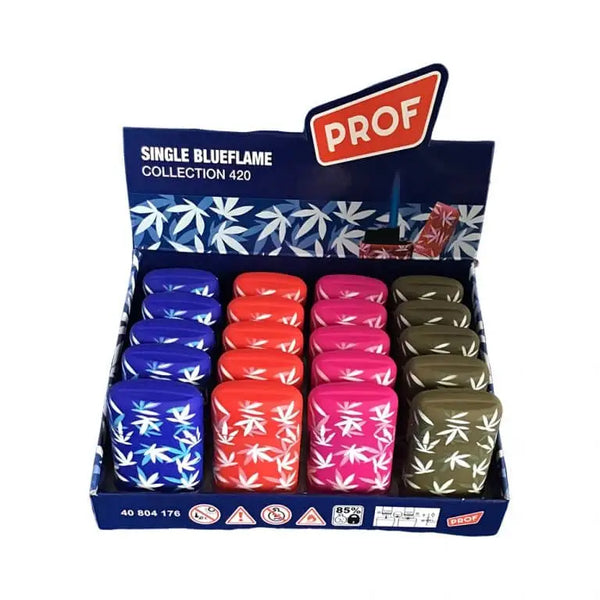 Prof Single Blue Flame Storm Lighter