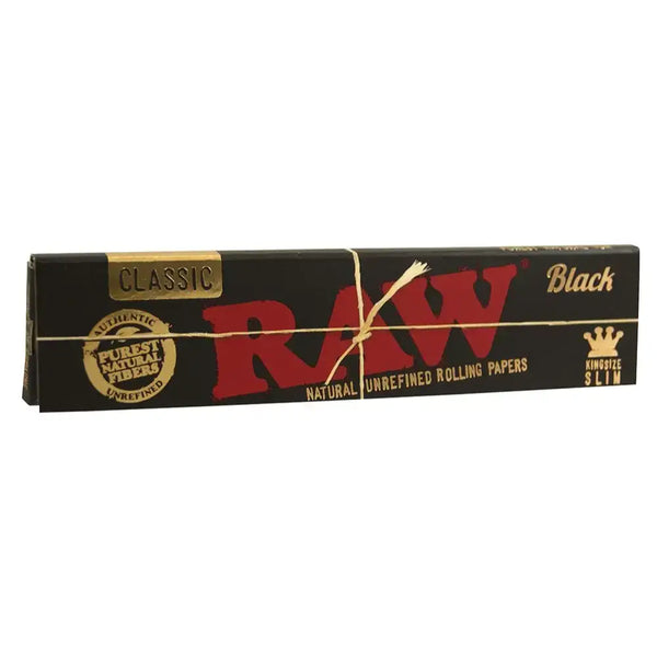 RAW - Black king size slim paper