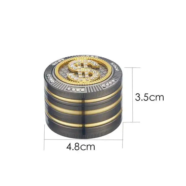 Champ high metal bling bling dollar sign grinder ø50mm 4 dele