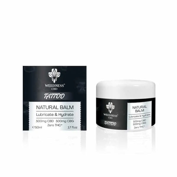 Weedness CBD Natural tattoo balm 500mg CBD 500mg CBG
