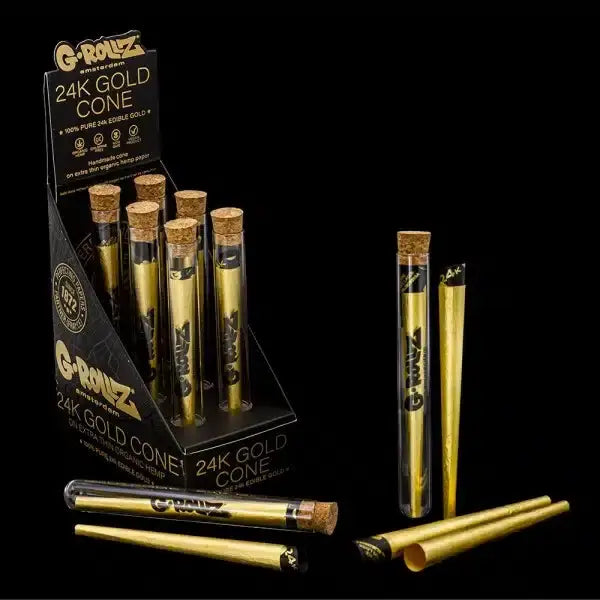 G-Rollz Gold Cones 24 carat gold Greenheaven