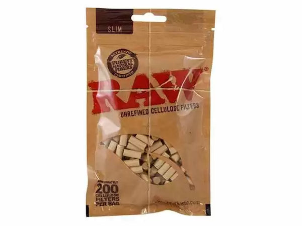Raw Unrefined Cellulose Filter Tips - 200 stk