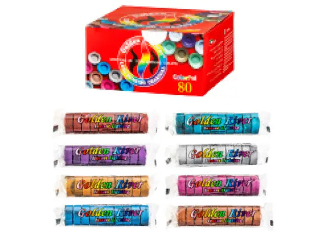 golden-bunte-shishakohle-lang-brennend