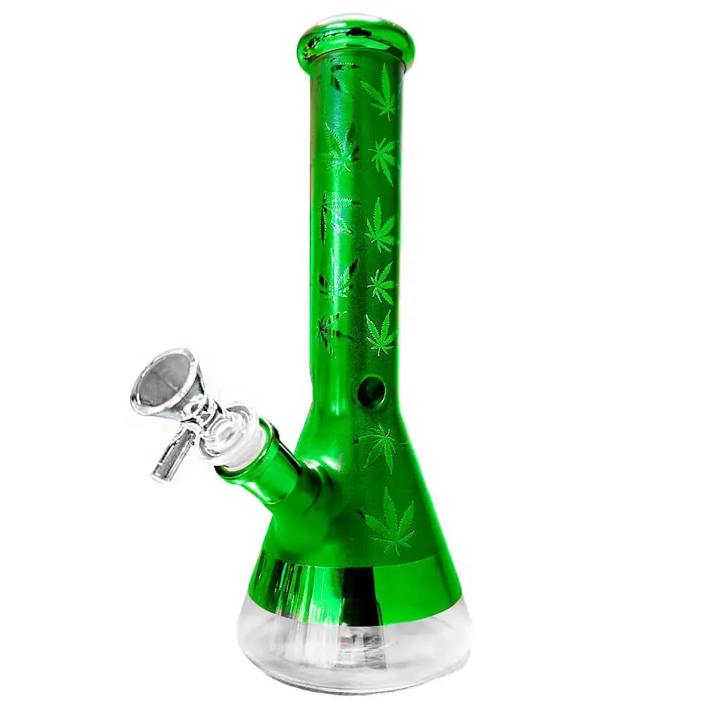 wholesale-glass-bong-green-leaves-2