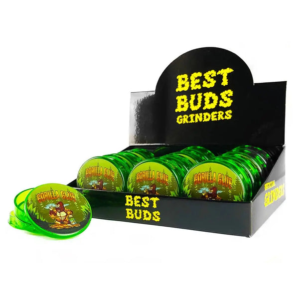 Best Buds Plastik Grinder Gorilla Glue 3 Parts – 50mm